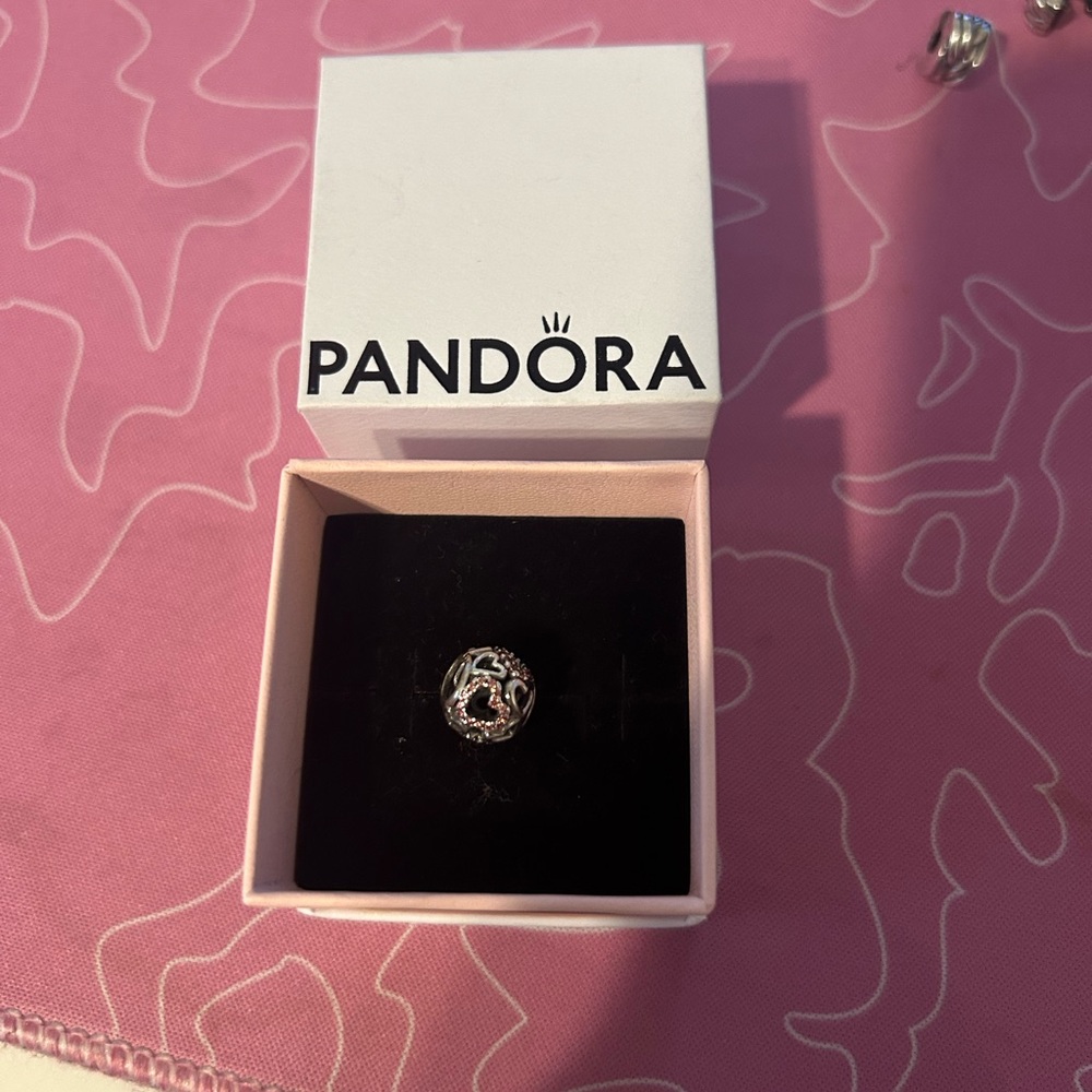 Pandora hearts bead - silver